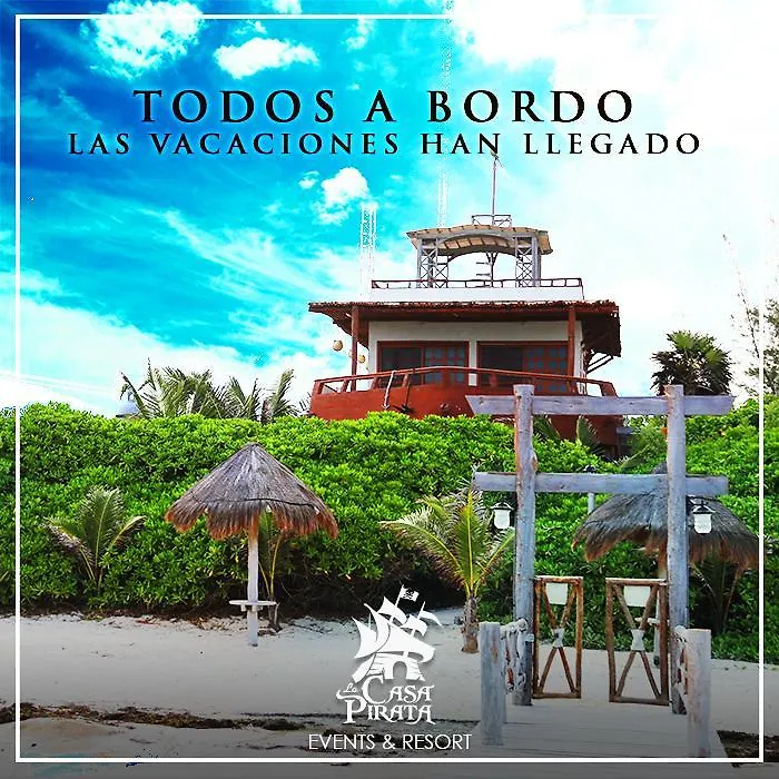 Nyaraló Casa Pirata Villa Puerto Morelos